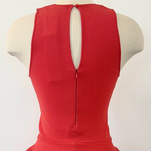 Parker Bermuda Knit Roseberry Ruffle Dress Mini | Size XS NWT - Picture 7 of 12